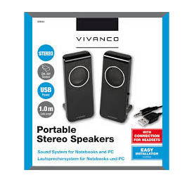 Altavoces 2.0 USB 4W Vivanco