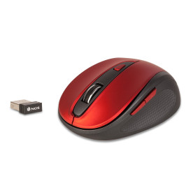 Portátil de segunda mano | Ratón inalámbrico NGS EVO Mute rojo | recompra.shop