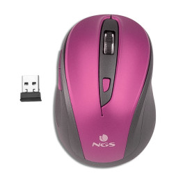Portátil de segunda mano | Ratón inalámbrico NGS EVO Mute lila | recompra.shop