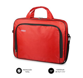 Portátil de segunda mano | Maletín Subblim Oxford rojo 15,6" | recompra.shop