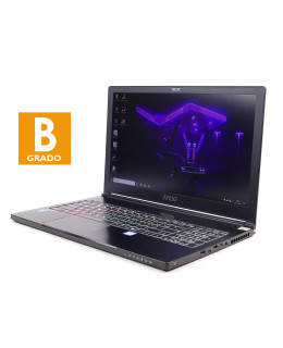 Portátil de segunda mano | MSI GS63VR 6RF - i7-6700HQ - 16GB - 512GB SSD - GTX 1060 - 15,6" | recompra.es