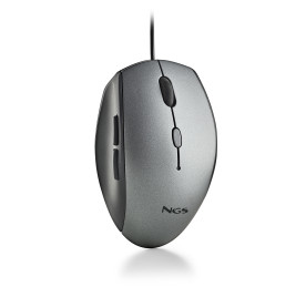 Portátil de segunda mano | Ratón ergonómico NGS MOTH GRAY | recompra.shop