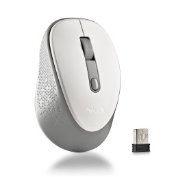 Ratón óptico inalámbrico NGS DEW WHITE | recompra.shop