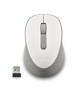 Ratón óptico inalámbrico NGS DEW WHITE | recompra.shop