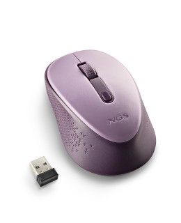 Portátil de segunda mano | Ratón óptico inalámbrico NGS DEW LILAC | recompra.shop