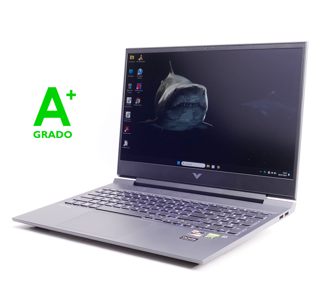 Portátil de segunda mano | HP Victus 16-e0075ns - Ryzen 7 5800H - 16GB - 512GB SSD - RTX 3050 - 16" | recompra.shop