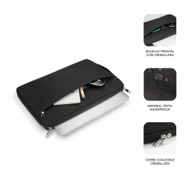 Portátil de segunda mano | Funda Subblim Urban negra 15,6" | recompra.shop