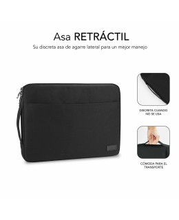 Portátil de segunda mano | Funda Subblim Urban negra 15,6" | recompra.shop