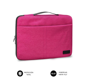 Portátil de segunda mano | Funda Subblim Urban rosa 15,6" | recompra.shop