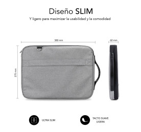 Portátil de segunda mano | Maletín Subblim Advance Sleeve 13,3" - 14" gris | recompra.shop