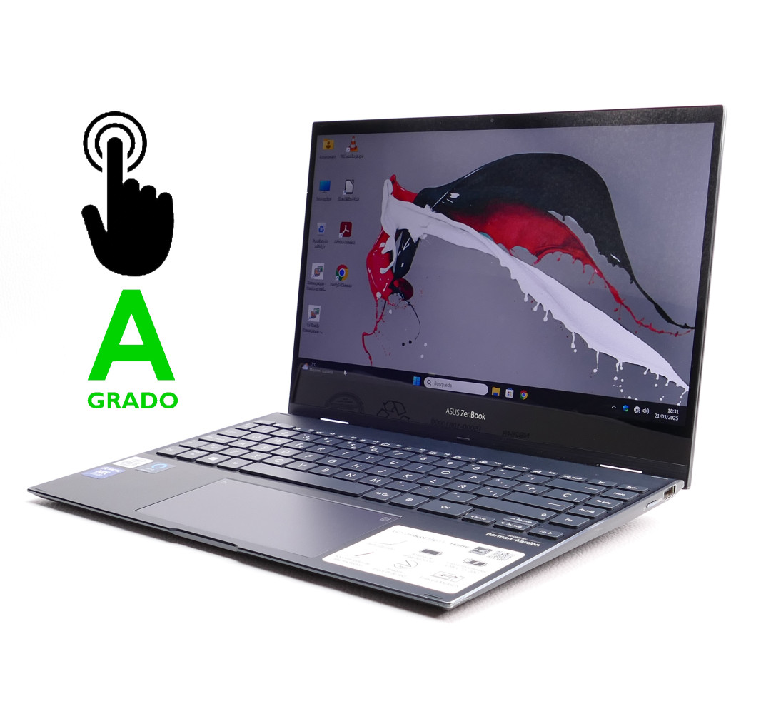 Portátil de segunda mano | Asus Zenbook Flip 13 UX363JA - i5-1035G4 - 16GB - 512GB SSD - 13,3" táctil | recompra.shop