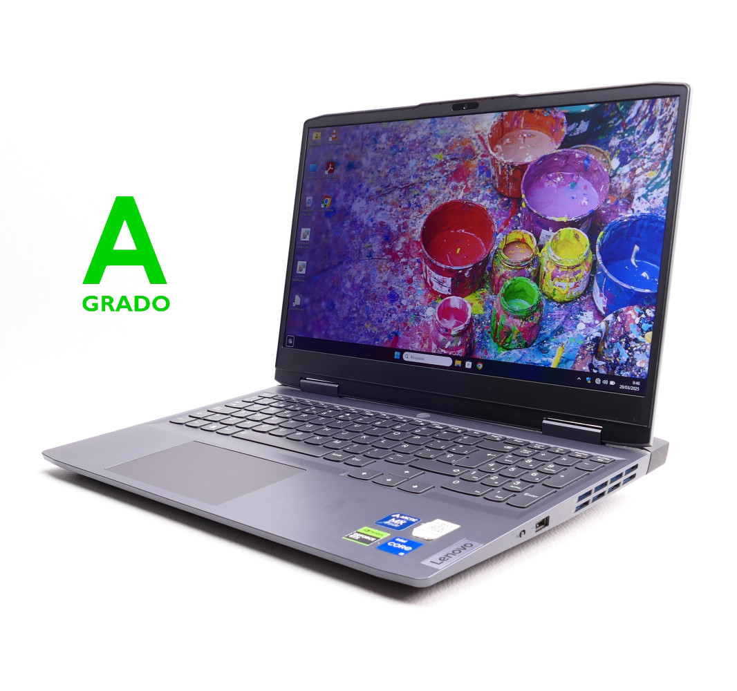 Portátil de segunda mano | Lenovo LOQ 15IRH8 - i5-12450H - 16GB - 512GB SSD - RTX 4050 - 15,6" | recompra.shop